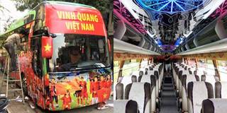 Lộ diện chiếc xe đón U22 Việt Nam và tuyển nữ về nước mừng công
