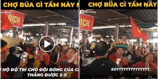 Cả chợ nghỉ bán, tập trung dâng lễ các cụ mong U22 Việt Nam thắng Indo