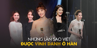 Những lần sao Việt được vinh danh trên sân khấu Hàn