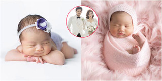 Con gái Vũ Ngọc Ánh và Anh Tài đáng yêu trong bộ ảnh tròn 1 tháng tuổi