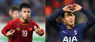 Fanpage Tottenham thích thú đăng tin Quang Hải hâm mộ Son Heung-min