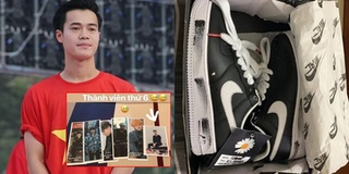 Cầu thủ Văn Toàn háo hức khoe giày do G-Dragon thiết kế