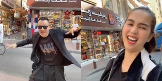 Ngọc Trinh với điệu cười hào sảng gây "hết hồn" giữa Dubai