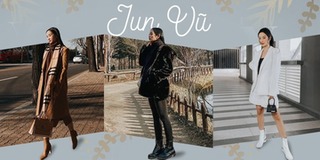 Chỉ phối đồ đơn giản, Jun Vũ lăng xê phong cách mùa đông cá tính