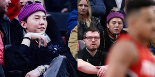 G-Dragon bị soi nhan sắc "xuống cấp" khi đi xem bóng rổ ở Mỹ