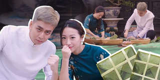 OSAD "khéo tay hay làm" trổ tài gói bánh chưng cùng Trang Olive