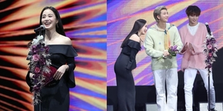 Kim Tae Hee thổ lộ tình cảm với BTS và Super Junior trong lễ trao giải