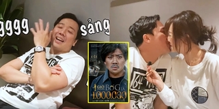 Trấn Thành hôn Hari Won ăn mừng "Bố Già" xác lập loạt kỷ lục