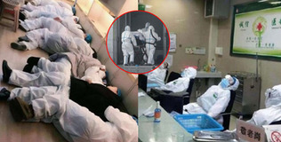 Chống virus Corona, bác sĩ ở Vũ Hán nằm ngủ co ro trên sàn, ghế tựa