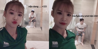 Đến ngồi nhà vệ sinh Kelvin Khánh cũng không yên với Khởi My