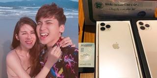 Huy Cung tặng vợ xấp tiền mặt và iPhone 11 Pro Max nhân ngày sinh nhật