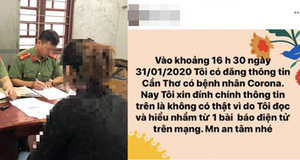 Nữ bác sĩ tại Cần Thơ bị nhắc nhở vì đăng thông tin sai lệch về Corona