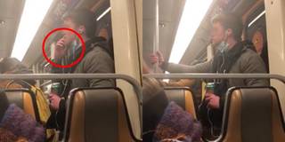 Thanh niên bị bắt giữ vì liếm tay rồi bôi trong tàu điện ngầm
