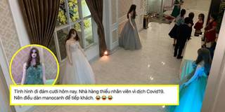 Nhân viên nghỉ vì Covid-19, nhà hàng điều dàn ma nơ canh để tiếp khách