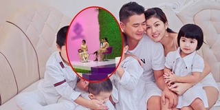 "Hoa hậu đông con nhất" Vbiz đi giày cao ở lần mang bầu con thứ 6
