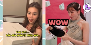 Ninh Dương Lan Ngọc, Hari Won vỡ òa khi được quản lý tặng quà hiệu