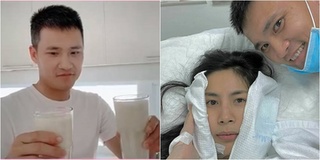 Thấy Thủy Tiên bệnh, Công Vinh xuống bếp làm sinh tố chuối bồi bổ