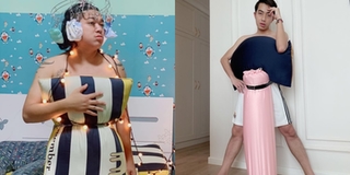 Những phiên bản lấy gối làm váy "cười vỡ bụng" của sao nam Việt