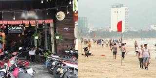 Đà Nẵng ngày đầu giãn cách xã hội: Người dân nhâm nhi cafe, tắm biển