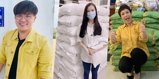 Á hậu Kim Duyên ủng hộ 5 tấn gạo giúp người bán vé số mất việc