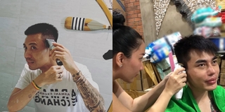 Sao Việt cắt tóc tại gia trong mùa dịch: Lê Dương Bảo Lâm số hưởng