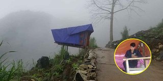 Chàng sinh viên Hà Giang dựng lán bên sườn núi bắt 4G học online