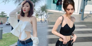 Không để Han Sara vượt mặt, Ngọc Trinh bắt kịp với vòng eo 53cm
