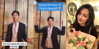 Clip: Alan Phạm đáng yêu hết sẩy chúc mừng sinh nhật Vũ Thanh Quỳnh