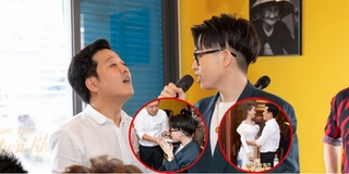 "Bỏ quên" Nhã Phương, Trường Giang nhiệt tình đút đồ ăn cho Đức Phúc