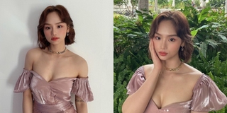 Miu Lê ngày càng nữ tính, diện váy để lấp ló vòng 1 gợi cảm