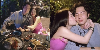 Sĩ Thanh hôn Huỳnh Phương ngọt ngào trong tiệc kỉ niệm 1 năm yêu nhau