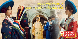 Cô cậu học sinh gây sốt với bộ kỷ yếu cổ phục chụp tại Đền Trần