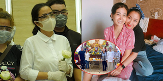 Bố mẹ Phùng Ngọc Huy đi chùa cầu siêu cho Mai Phương tròn 100 ngày mất