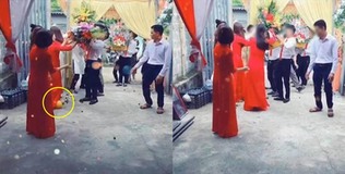 Dở khóc dở cười thanh niên đi hỏi vợ mà lại... rơi cả tráp hỏi