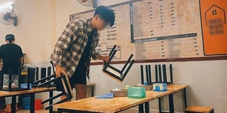 Chàng trai tới phụ bạn gái dọn quán mỗi ngày để có thời gian đi dạo