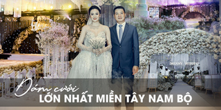 Đám cưới của Hoa khôi Nam Bộ: 7 tấn hoa, 3 bộ váy cưới hơn 2 tỷ
