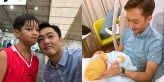 Vừa chăm con gái mới sinh, Cường Đôla vẫn đưa đón Subeo đi chơi