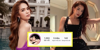 Chi Pu đạt 5 triệu follow, vượt Ngọc Trinh trở thành Á quân Instagram