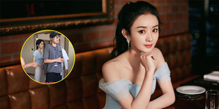 Triệu Lệ Dĩnh có vóc dáng siêu mỏng khi xuất hiện tại phim trường