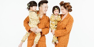 Gia đình Dương Ngọc Thái diện pijama trước khi vợ cười chê về đồ bộ