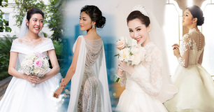 So kè váy cưới của các nàng hậu: Lan Khuê sở hữu bộ cánh nửa tỷ đồng