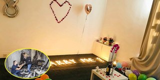 Xếp nến cầu hôn bạn gái, chàng trai vô tình thiêu trụi luôn cả căn nhà