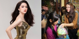 Hoa hậu Hương Giang quyên góp 10 tấn gạo giúp bà con Đà Nẵng