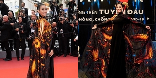 Áo dài dự LHP Cannes của Trương Thị May được đấu giá 220 triệu