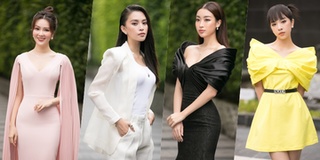 Hoa hậu Trần Tiểu Vy diện vest xuyên thấu trong buổi Sơ khảo HHVN