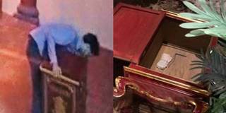Tên trộm lẻn vào chùa “cuỗm” hết tiền trong hòm công đức sau lễ Vu Lan