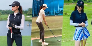 Huỳnh Hồng Loan gia nhập hội mỹ nhân showbiz chơi golf