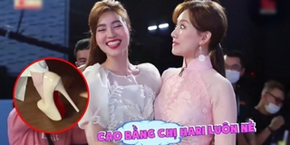 Cận cảnh đôi giày 550k, cao hơn 20cm của Ninh Dương Lan Ngọc
