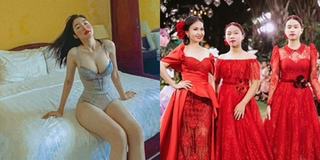 Sao Việt mặc gì hôm nay (27/9): Cẩm Ly váy đỏ catwalk cùng 2 con gái