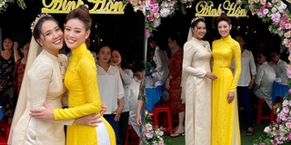 Hoa hậu Khánh Vân diện áo dài, lấn át chị dâu trong ngày lễ đính hôn
